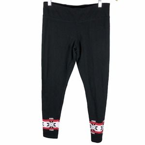 Victoria's Secret PINK | Snowflake Hem Leggings M